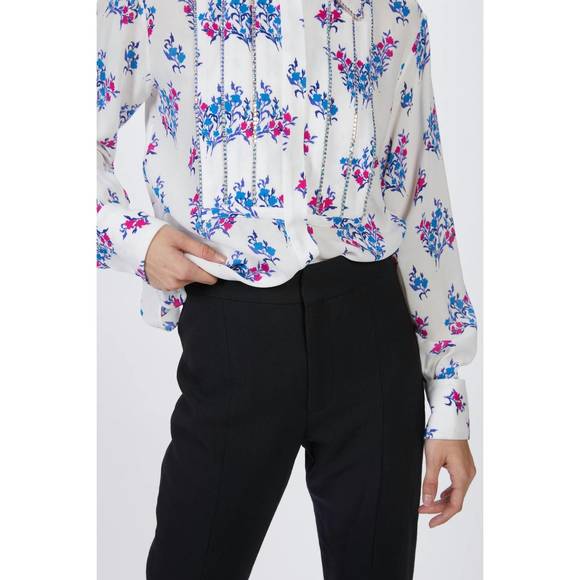 NEW SMYTHE high waisted skinny pant in black twill - Picture 4 of 9